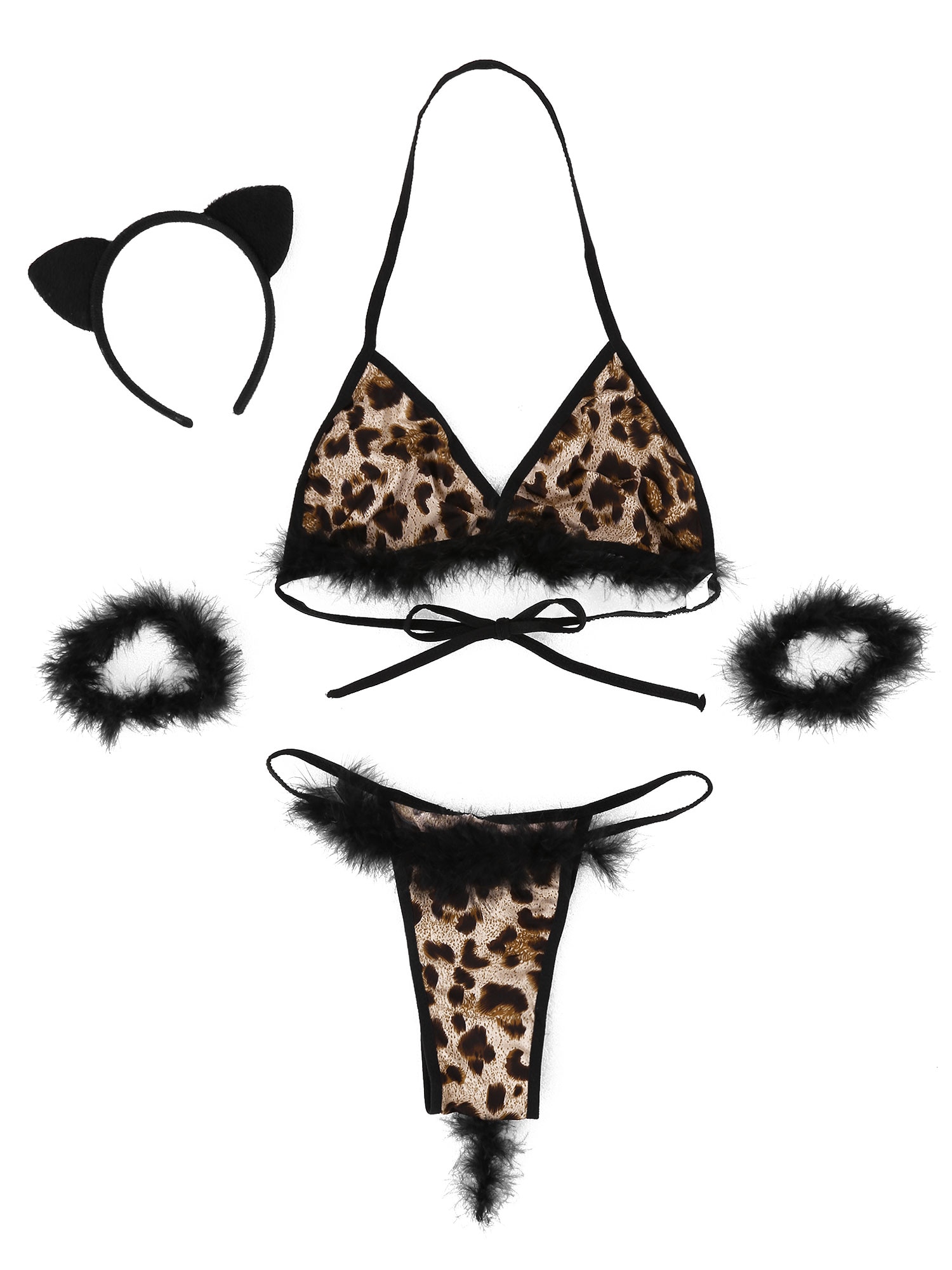 Leopard Print Lingerie Set Canada 