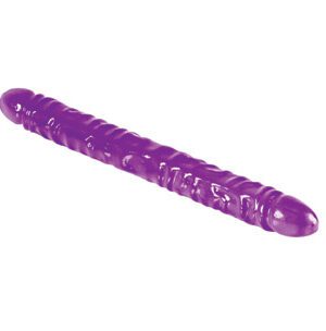 Reflective Gel 18” Veined Double Dong