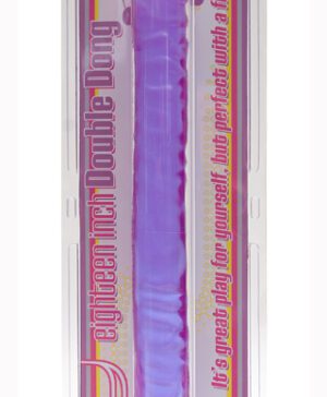 Crystal Jellies 18” Double Dong Purple