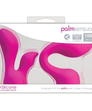 Palm Sensual Attachments 2 Silicone Heads