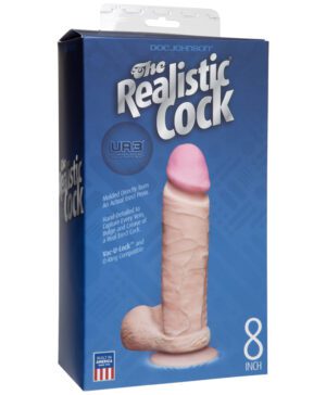 8” Realistic Cock Vanilla