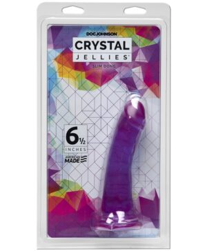 Crystal Jellies® Slim Dong 6.5″ Purple