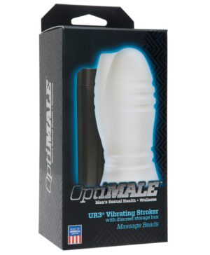 OptiMALE™ Vibrating Stroker Massage Beads Frost