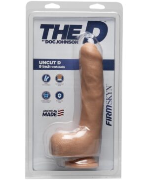 The D 9” with Balls Uncut D FirmSkin Vanilla