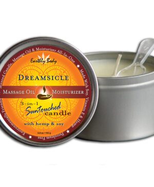 6.8 oz. Round Tin Massage Candle Dreamsicle