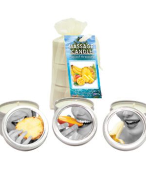 Tropical Trio3 2 oz. Massage Candles Mango, Banana & Pineapple