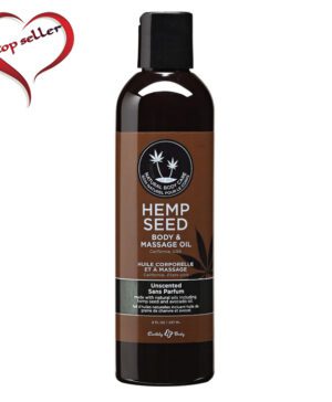 8 oz. Hemp Seed Massage Oil Unscented