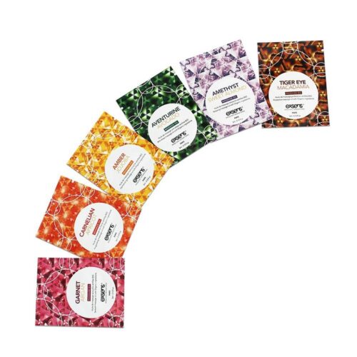 3 ml Organic Massage Oil with Crystals Garnet Argan Foil Pac