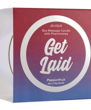 Jelique Products 4 oz Massage Candle Get Laid Passion Fruit