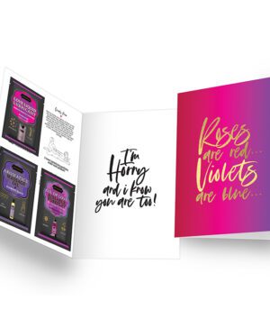 Naughty Notes Greeting Card Roses are Red