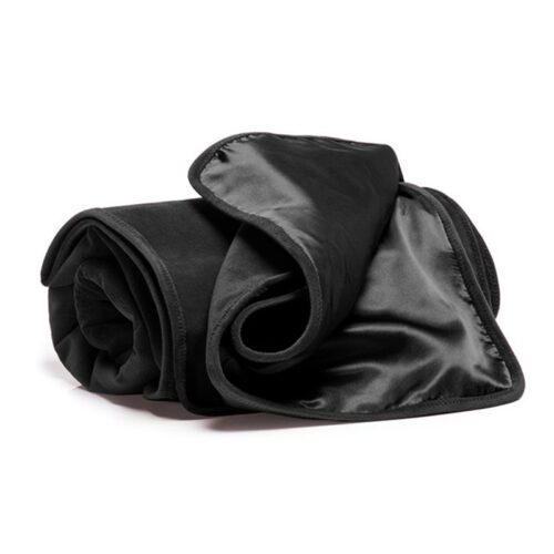Fascinator Throw Black Velvish - Travel Size