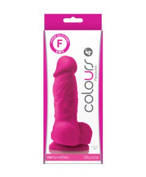 Colours Pleasures 4” Dildo Pink