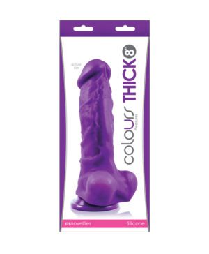 Colours Pleasures THICK Silicone 8" Purp