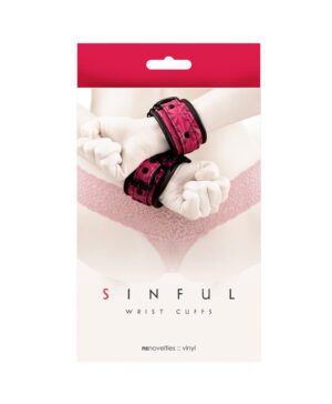 Sinful Wrist Cuffs Pink