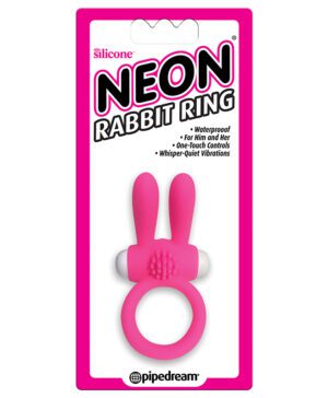 Neon Rabbit Ring Pink