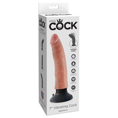 King Cock 7” Vibrating Cock