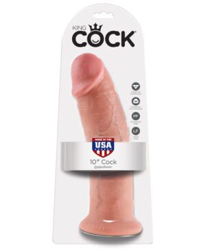 King Cock 10″ Cock Biege