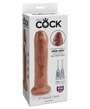 King Cock 7” Uncut Tan