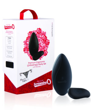 Premium Ergonomic Vibrating Panty Set Black