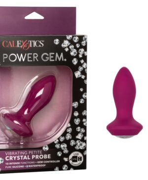 Power Gem Vibrating Petite Crystal Probe Purple