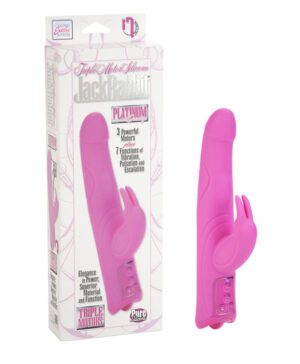 Triple Motor Silicone Jack Rabbit Pink