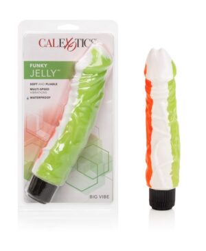 Funky Jelly Vibrator Orange Green