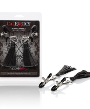 Playful Tassels Nipple Clamps Black