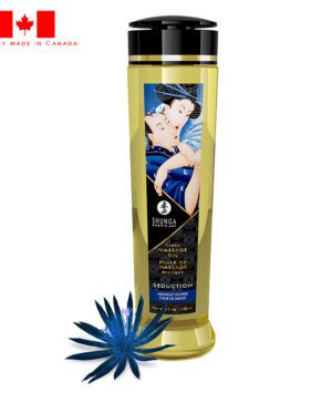 Shunga 8 oz. Erotic Massage Oil Midnight Flower