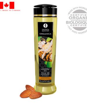 Shunga 8 oz. Organica Massage Oil Almond Sweetness