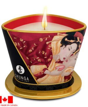 Shunga Massage Candle 5.7 oz Sparkling Strawberry Wine