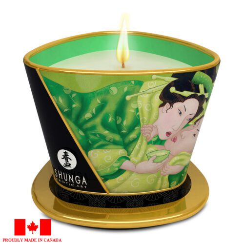 Shunga Massage Candle 5.7 oz Exotic Green Tee