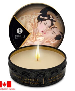 Shunga Mini Massage Candle 1 oz Vanilla Fetish