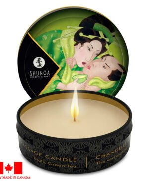 Shunga Mini Massage Candle 1 oz Exotic Green Tee