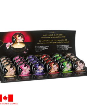 Shunga Mini Massage Candle Display of 24