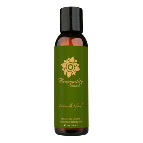 4.2 oz Sliquid Organics Massage Oil Tranquility Coconut Lime Ve