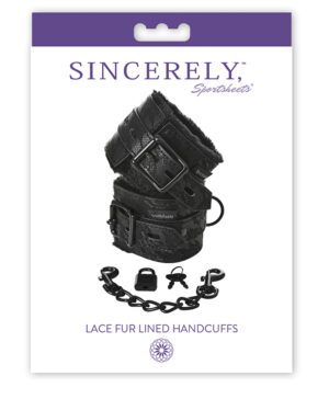 Sincerely Lace Fur Lined Handcuffs