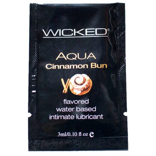 3 ml Flavored Lube Sample Pack Cinnamon Bun