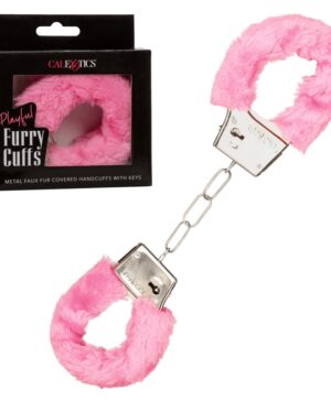 Playful Furry Cuffs Pink
