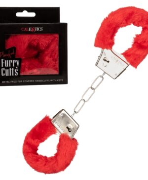 Playful Furry Cuffs Red