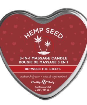4.7 oz. Heart Tin Edible Massage Candle Between the Sheets
