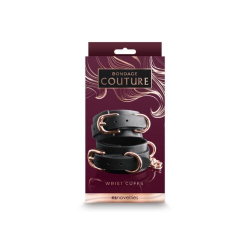 Bondage Couture Black Wrist Cuffs