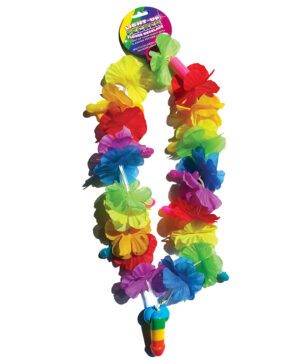 Rainbow Light Up Lei Penis