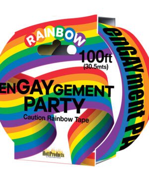Rainbow Caution Tape Engaygement