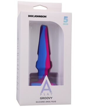 A-Play Groovy 5” Anal Plug Berry