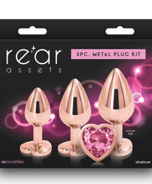 Rear Assets Kit - Rose Gold - Pink Heart