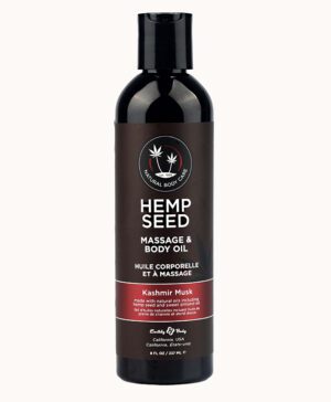 8 oz. Hemp Seed Massage Oil Kashmir Musk