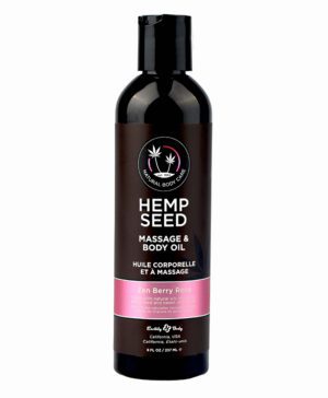 8 oz. Hemp Seed Massage Oil Zen Berry Rose