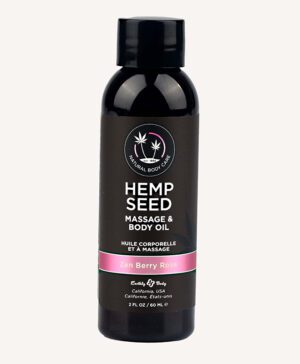 2 oz. Hemp Seed Massage Oil Zen Berry Rose
