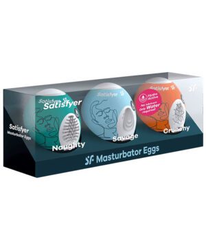 Masturbation Egg 3 Pack Naughty, Savage, Crunchy