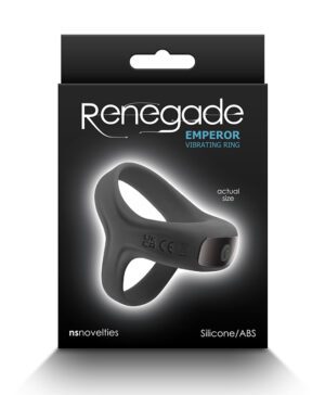 Renegade Emperor Vibrating Ring - Black